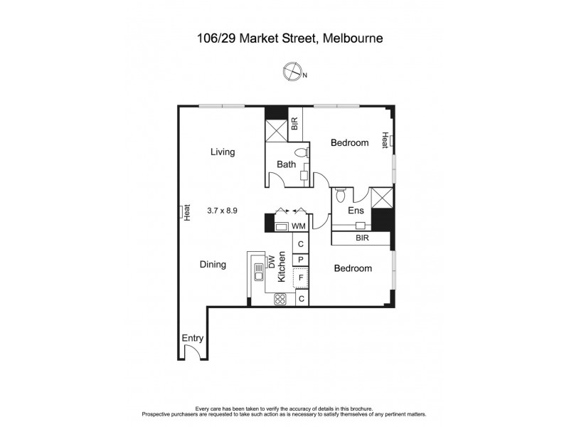 106/29 Market Street, Melbourne VIC 3000 Floorplan