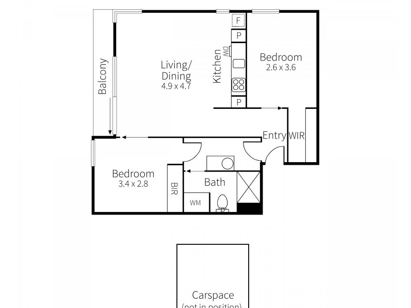 502V/162 Albert Street, East Melbourne VIC 3002 Floorplan
