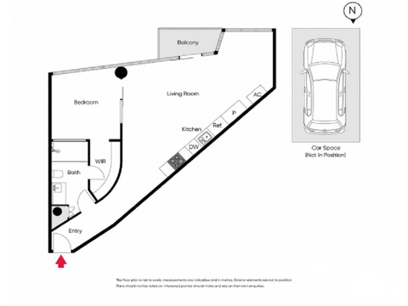 802/83 Queens Road, Melbourne VIC 3000 Floorplan
