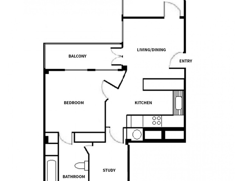 51/222 Victoria Street, North Melbourne VIC 3051 Floorplan