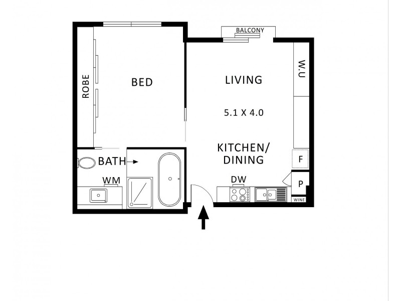 P23/394 Collins Street, Melbourne VIC 3000 Floorplan