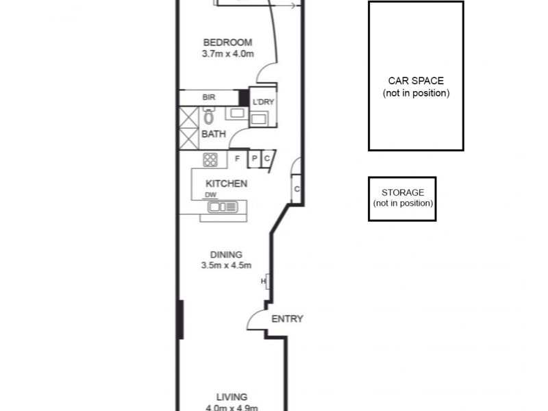 3/43 Rosslyn Street, West Melbourne VIC 3003 Floorplan