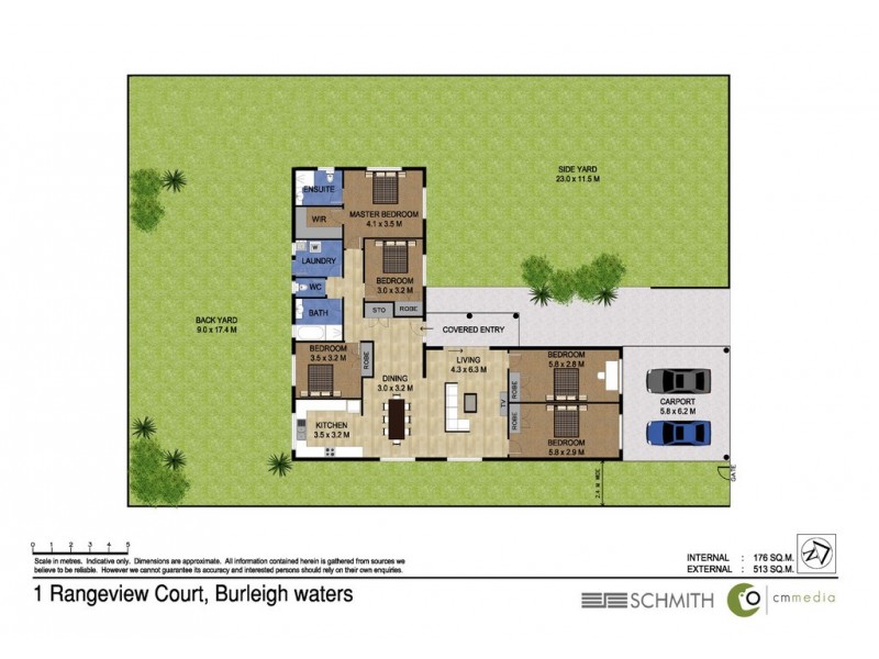 1 Rangeview Court, Burleigh Waters QLD 4220 Floorplan