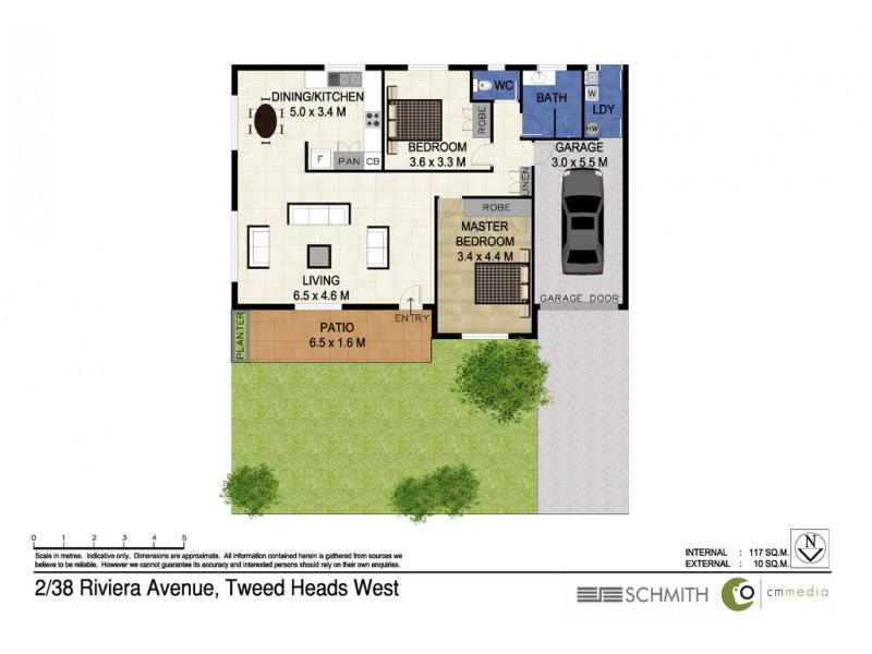 2/38 Riviera Avenue, Tweed Heads West NSW 2485 Floorplan