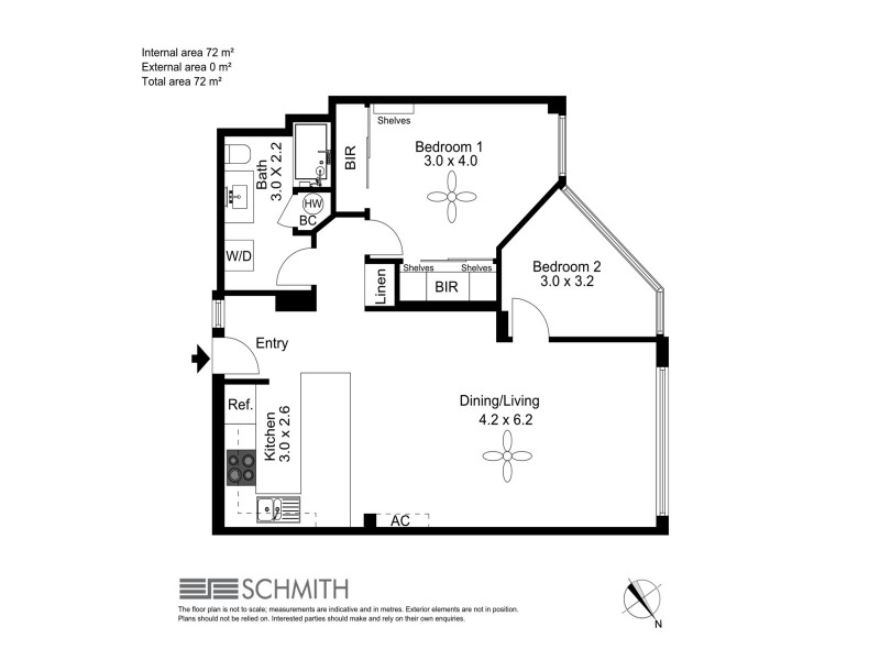 802/70 Remembrance Drive, Surfers Paradise QLD 4217 Floorplan