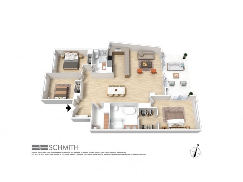 317/3-5 Pendraat Parade, Hope Island QLD 4212 Floorplan