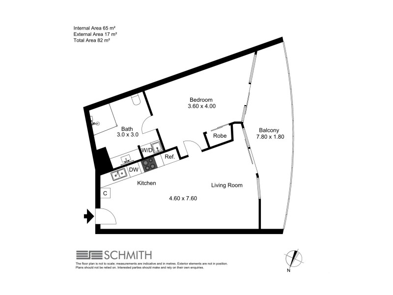 1244/2-4 Stuart Street, Tweed Heads NSW 2485 Floorplan