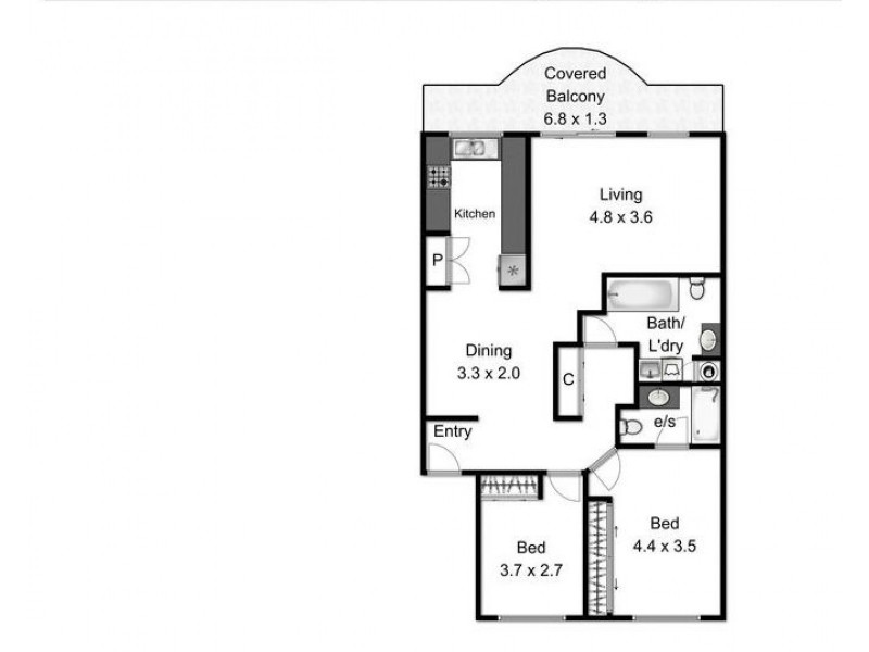13/143 Golden Four Drive, Bilinga QLD 4225 Floorplan