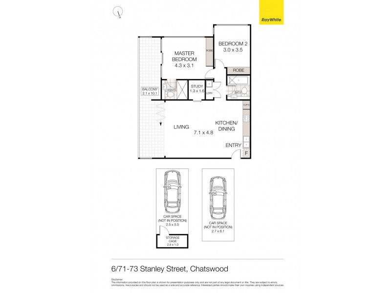 6/71-73 Stanley Street, Chatswood NSW 2067 Floorplan