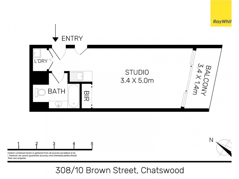308/10 Brown Street, Chatswood NSW 2067 Floorplan