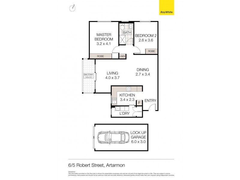 6/5 Robert Street, Artarmon NSW 2064 Floorplan