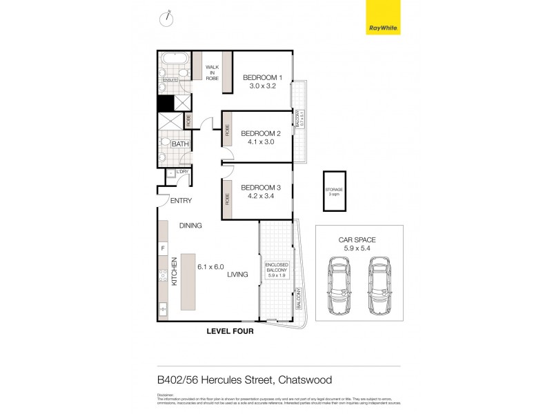 B402/56 Hercules Street, Chatswood NSW 2067 Floorplan
