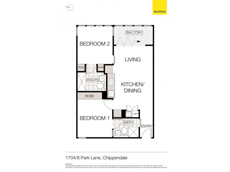 1704/8 Park Lane, Chippendale NSW 2008 Floorplan