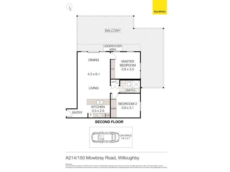 A214/150 Mowbray Road, Willoughby NSW 2068 Floorplan