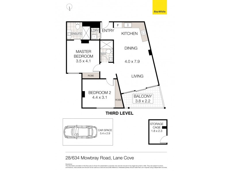 28/634 Mowbray Road, Lane Cove NSW 2066 Floorplan
