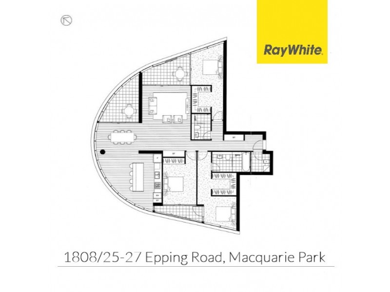 1808/25-27 Epping Road, Macquarie Park NSW 2113 Floorplan