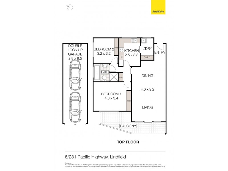 6/231 Pacific Highway, Lindfield NSW 2070 Floorplan
