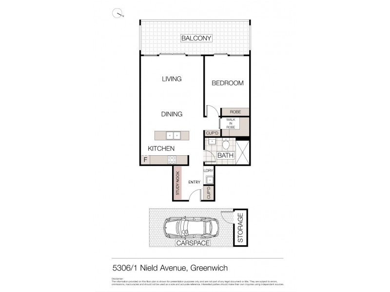 5306/1-8 Nield Avenue, Greenwich NSW 2065 Floorplan