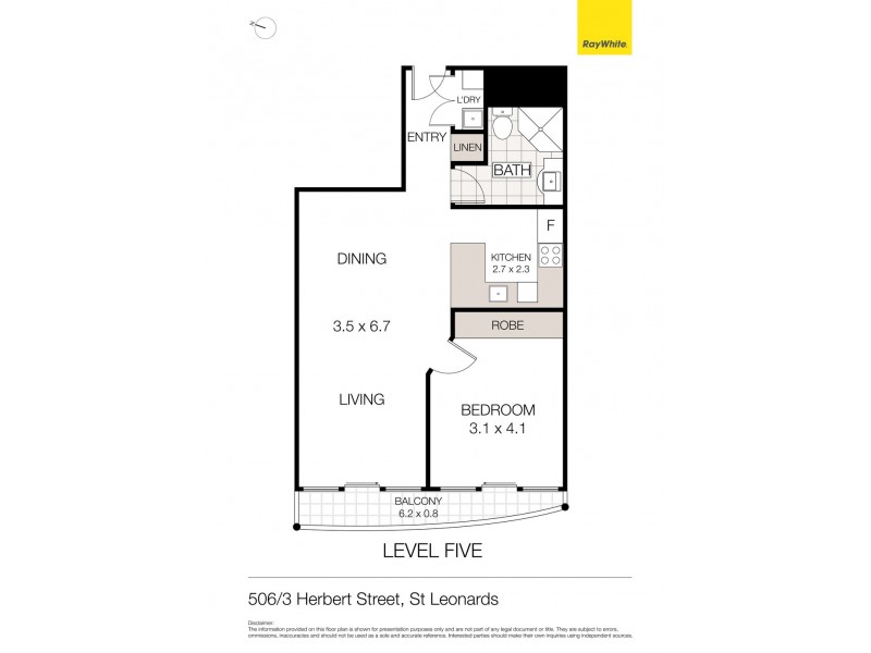 506/3 Herbert Street, St Leonards NSW 2065 Floorplan