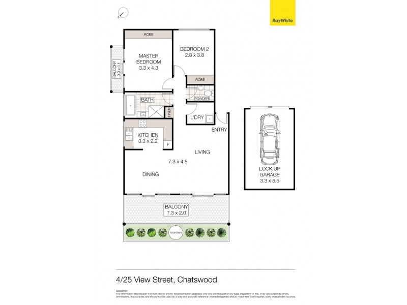 4/25 View Street (Enter from View Lane), Chatswood NSW 2067 Floorplan