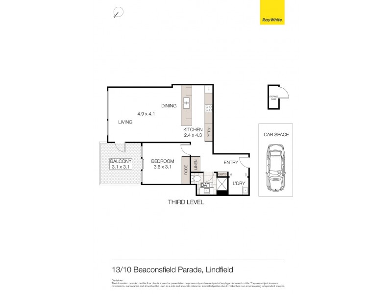 13/6-10 Beaconsfield Parade, Lindfield NSW 2070 Floorplan