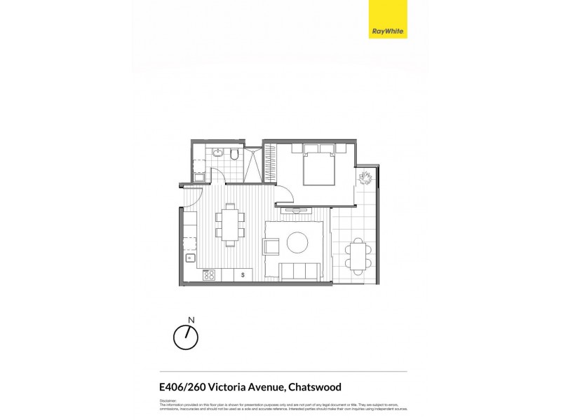 E406/19 Oscar Street, Chatswood NSW 2067 Floorplan