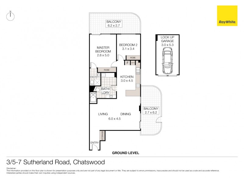 3/5-7 Sutherland Road, Chatswood NSW 2067 Floorplan