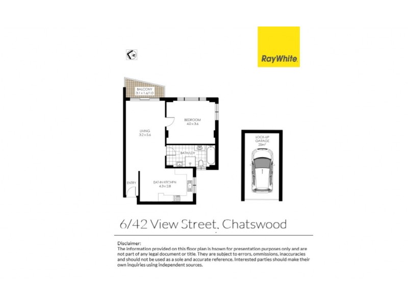 6/42 View Street, Chatswood NSW 2067 Floorplan