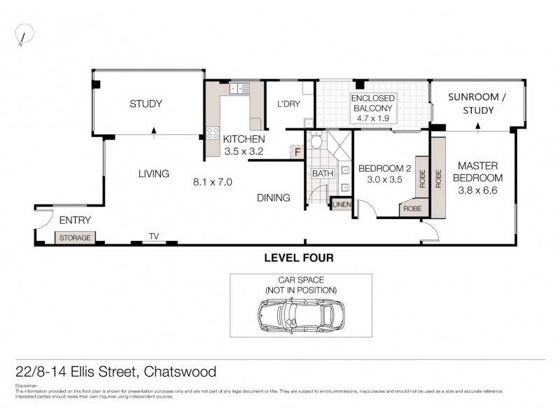22/8-14 Ellis Street, Chatswood NSW 2067 Floorplan