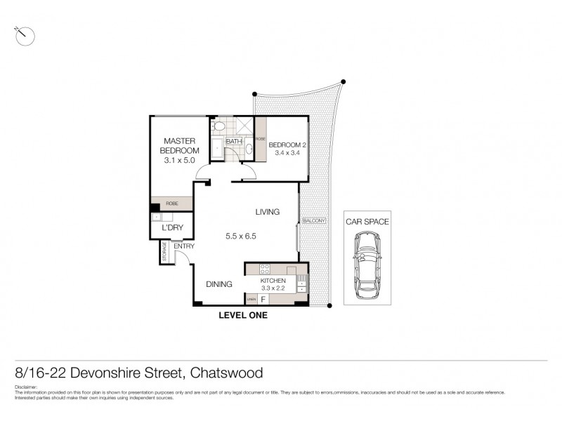 8/16-22 Devonshire Street, Chatswood NSW 2067 Floorplan