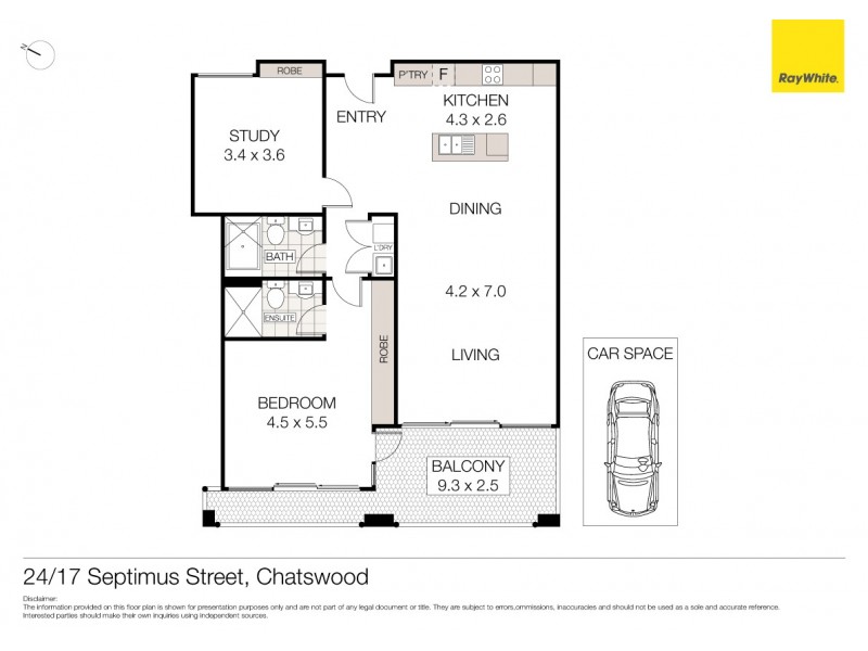 24/17 Septimus Street, Chatswood NSW 2067 Floorplan
