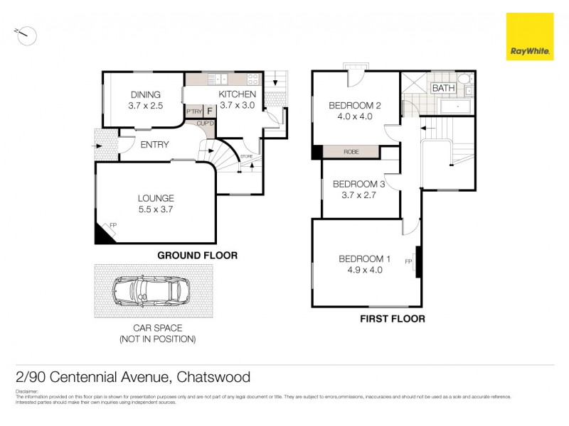 2/90 Centennial Avenue, Chatswood NSW 2067 Floorplan