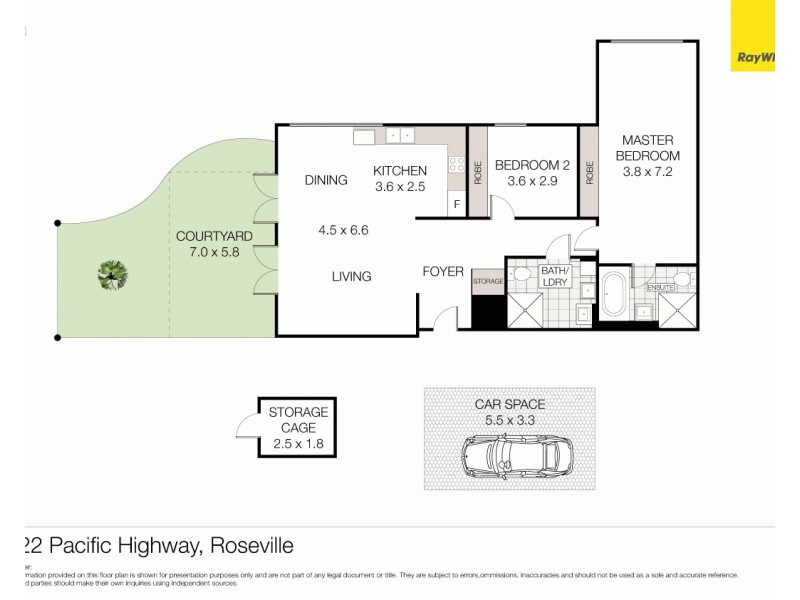 2/22 Pacific Highway, Roseville NSW 2069 Floorplan