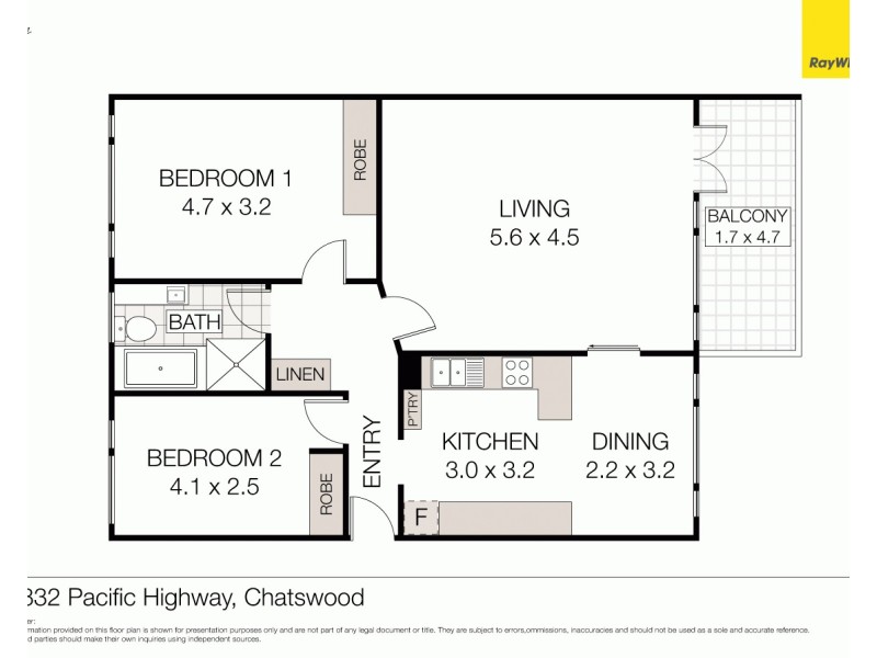 6/832 Pacific Highway, Chatswood NSW 2067 Floorplan