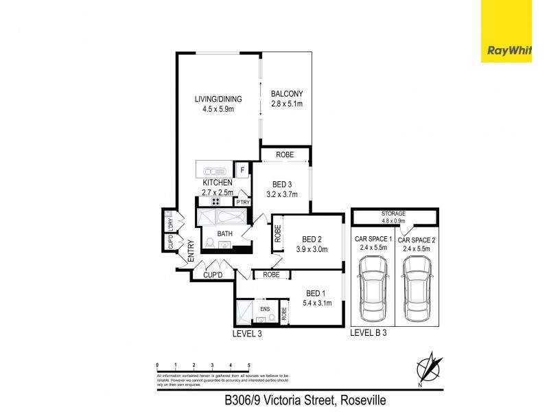 B306/9 Victoria Street, Roseville NSW 2069 Floorplan