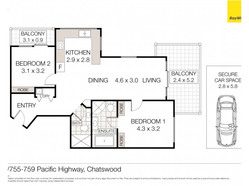 20/755-759 Pacific Highway (enter from Albert Ave), Chatswood NSW 2067 Floorplan