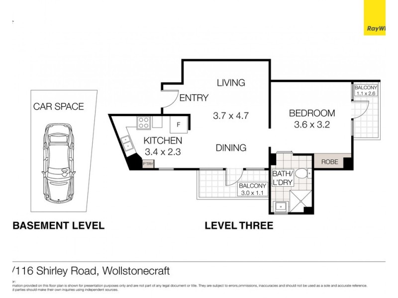 24/116 Shirley Road, Wollstonecraft NSW 2065 Floorplan