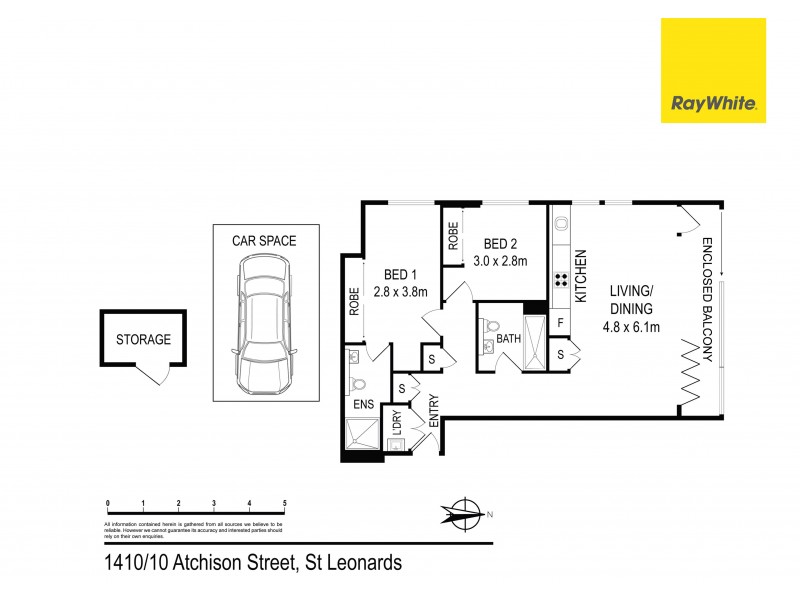 1410/10 Atchison Street, St Leonards NSW 2065 Floorplan