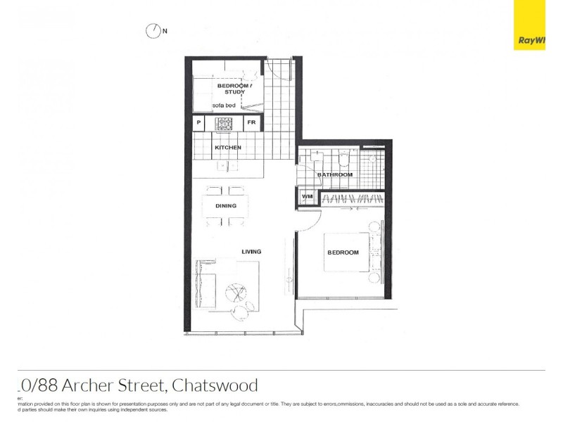 410/88 Archer Street, Chatswood NSW 2067 Floorplan