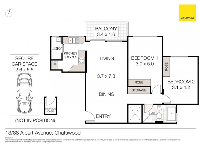 13/88 Albert Avenue, Chatswood NSW 2067 Floorplan