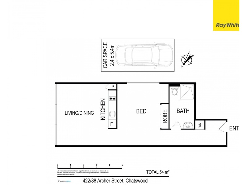 422/88 Archer Street, Chatswood NSW 2067 Floorplan
