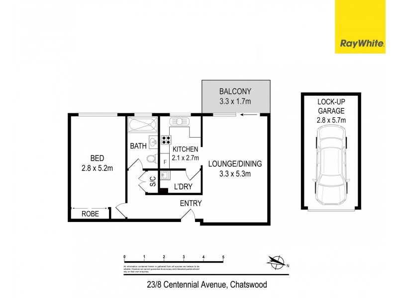 23/8 Centennial Avenue, Chatswood NSW 2067 Floorplan