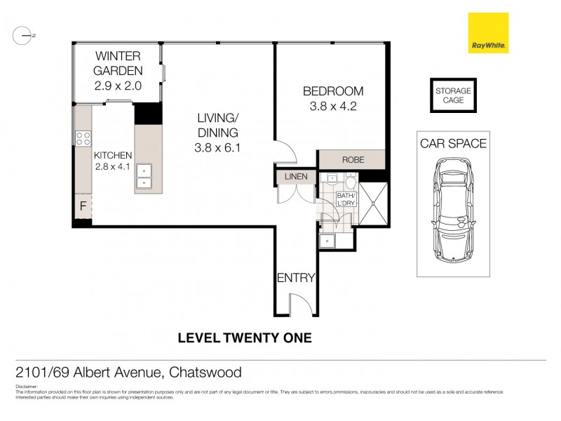 2101/69 Albert Avenue, Chatswood NSW 2067 Floorplan