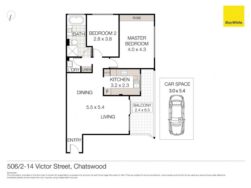506/2 Victor Street, Chatswood NSW 2067 Floorplan