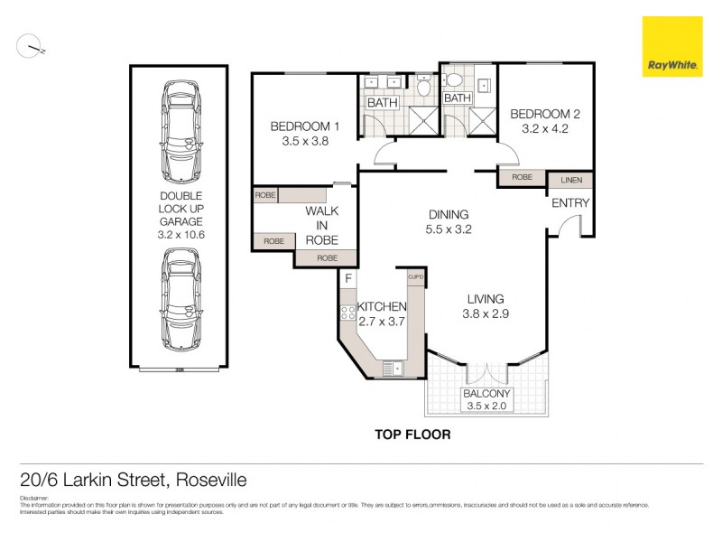 20/6 Larkin Street, Roseville NSW 2069 Floorplan