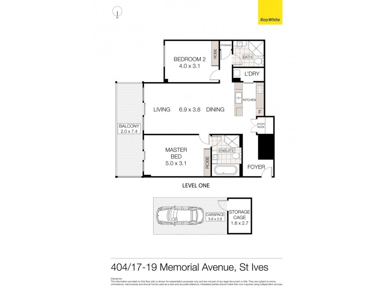 404/17-19 Memorial Avenue, St Ives NSW 2075 Floorplan