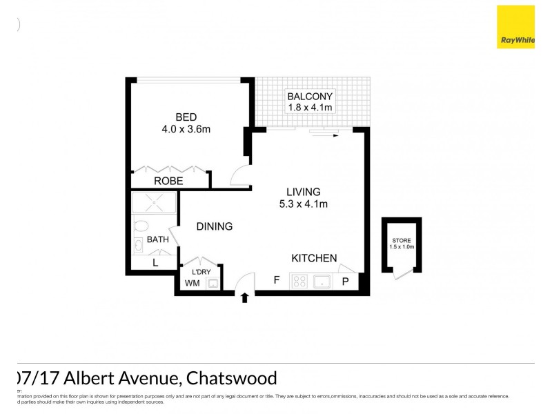 107/17 Albert Avenue, Chatswood NSW 2067 Floorplan