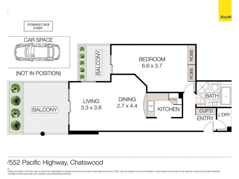 12/552-554 Pacific Highway (rear of the block), Chatswood NSW 2067 Floorplan