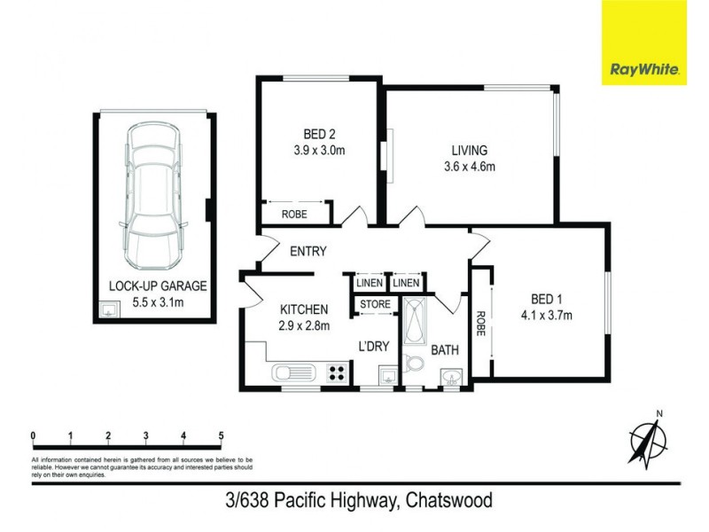 3/638 Pacific Highway (enter from Eddy Rd), Chatswood NSW 2067 Floorplan