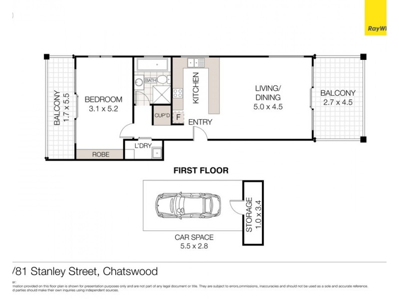 10/81 Stanley Street, Chatswood NSW 2067 Floorplan